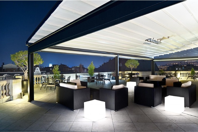 retractable pergola rain cover