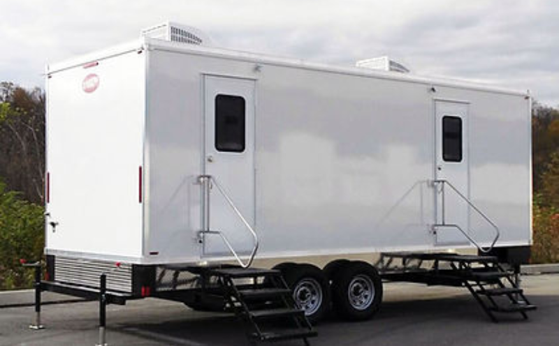 Luxury bathroom trailer