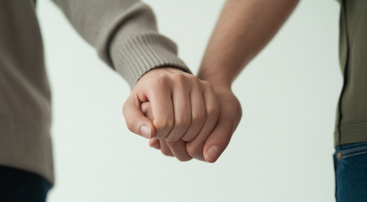 Couple holding hands, symbolizing hope in fertility treatment