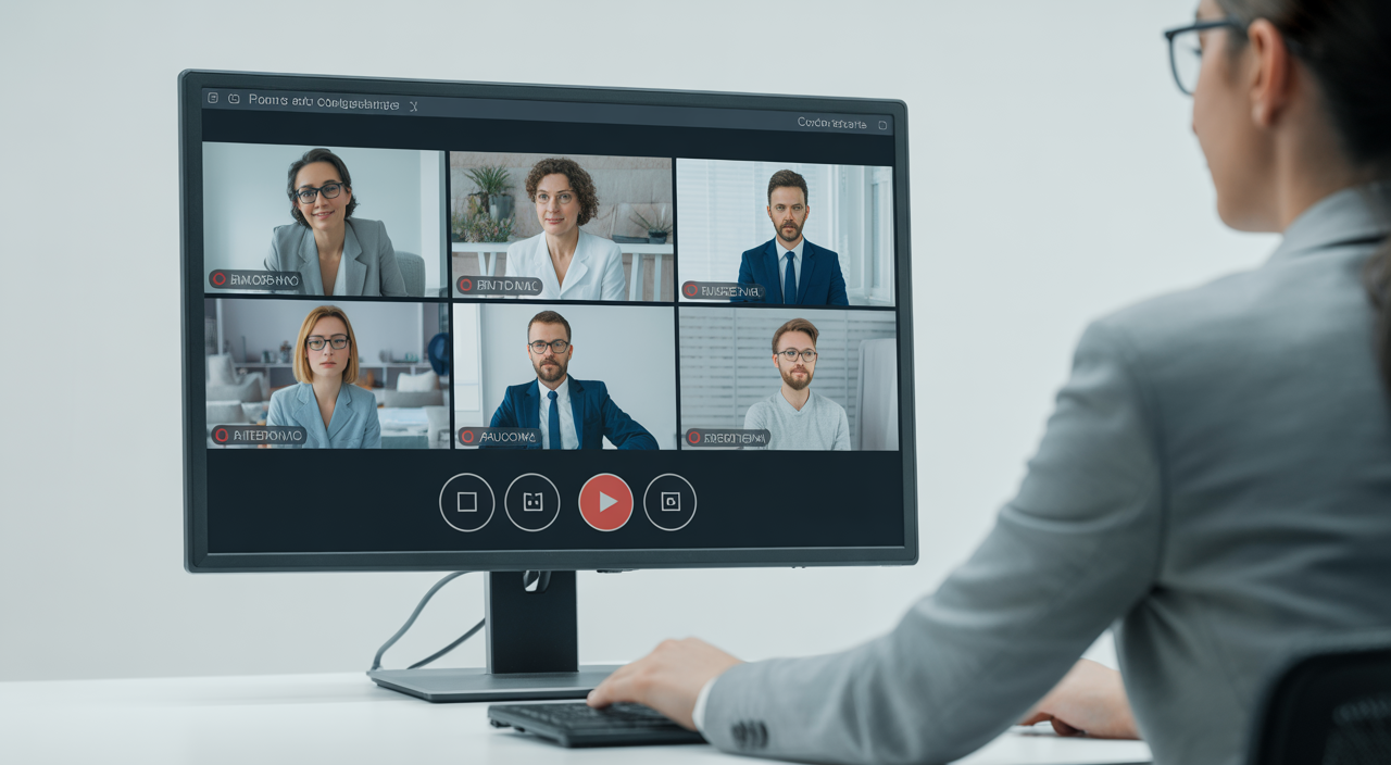 Candidate taking an online exam using secure remote proctoring software